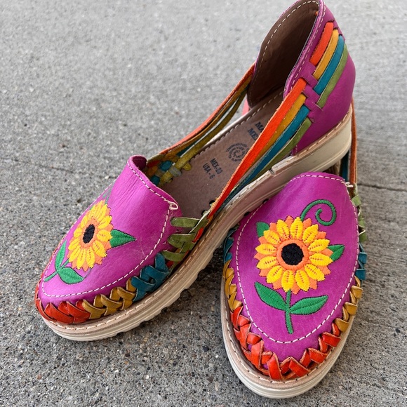 Genuine leather Mexican huaraches - Picture 5 of 9